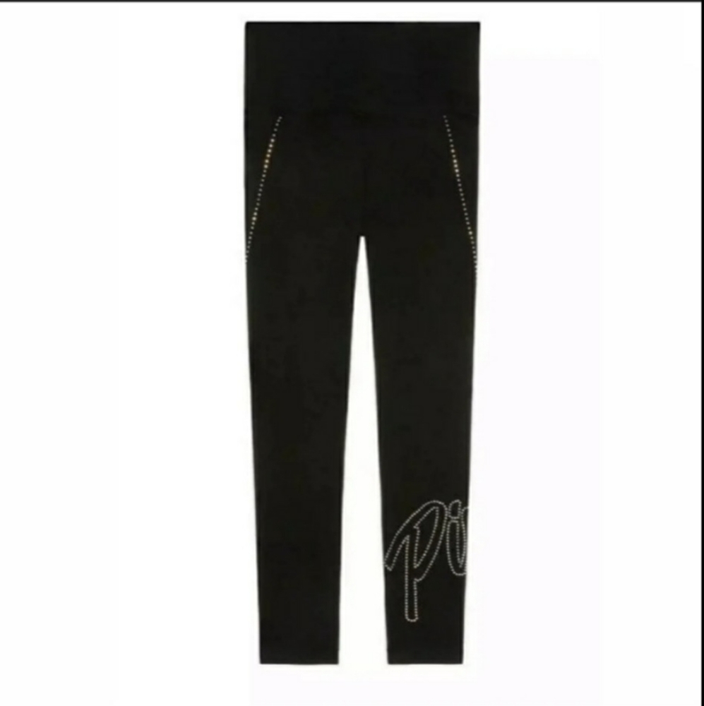 High waisted rhinestone Leggings